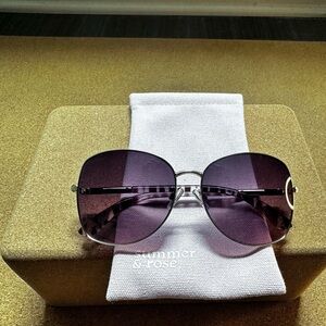 Summer & Rose Purple Oversized Sunglasses NwoT